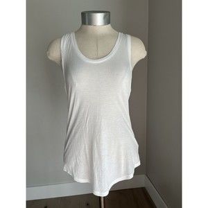Club Monaco White Tank Top Blouse S Small  Women Camisole Modal